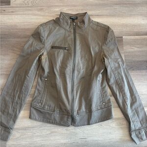 Express Women's Utility Jacket in Brown